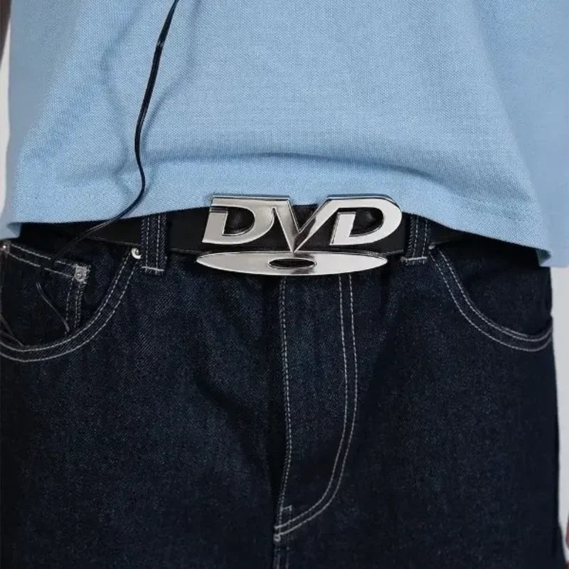 Y2K DVD Buckle Belt / 2000s Nostalgia