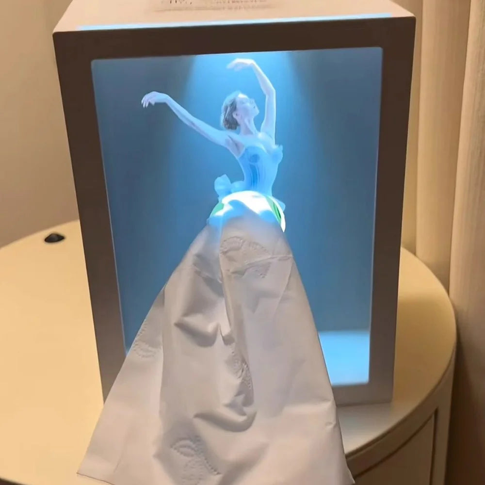 Ballet Dancer Tissue Box with Light Main image
