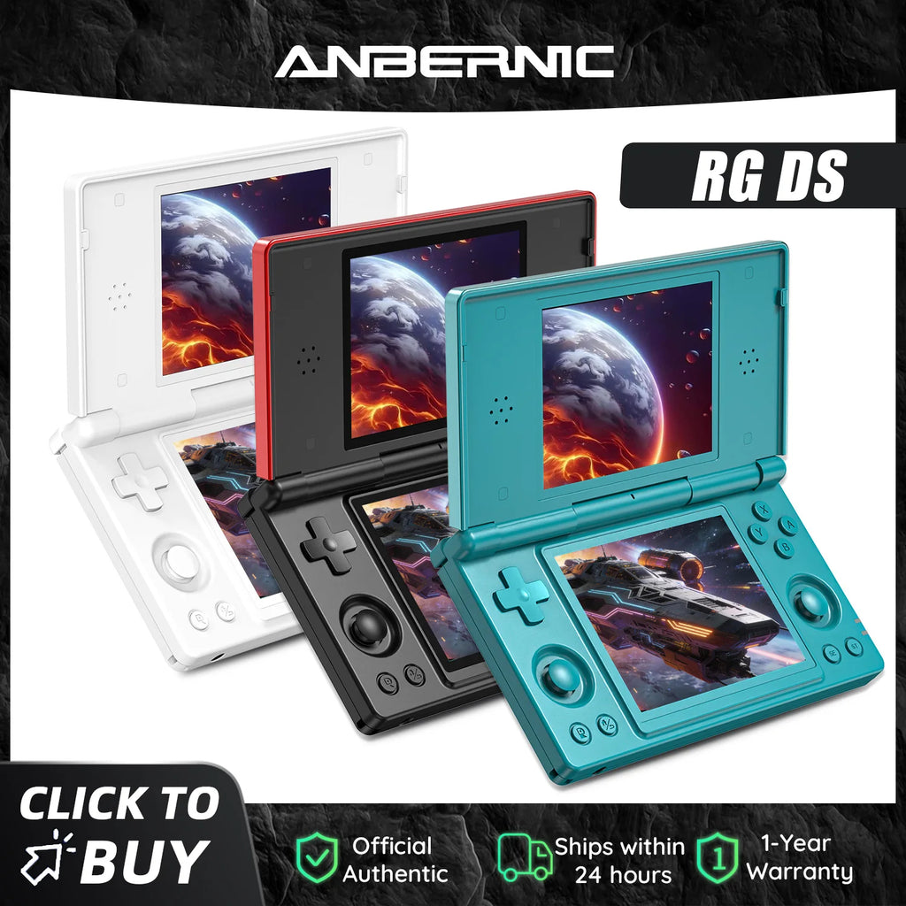 Anbernic RG DS Dual 4.0” IPS Screen Video Game Console Android 14