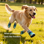 Shoes For Dogs Outside Anti-Slip Adjustable Pet Boot LED