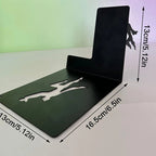 Superhero Bookend – Black Metal Floating Comic Book Holder