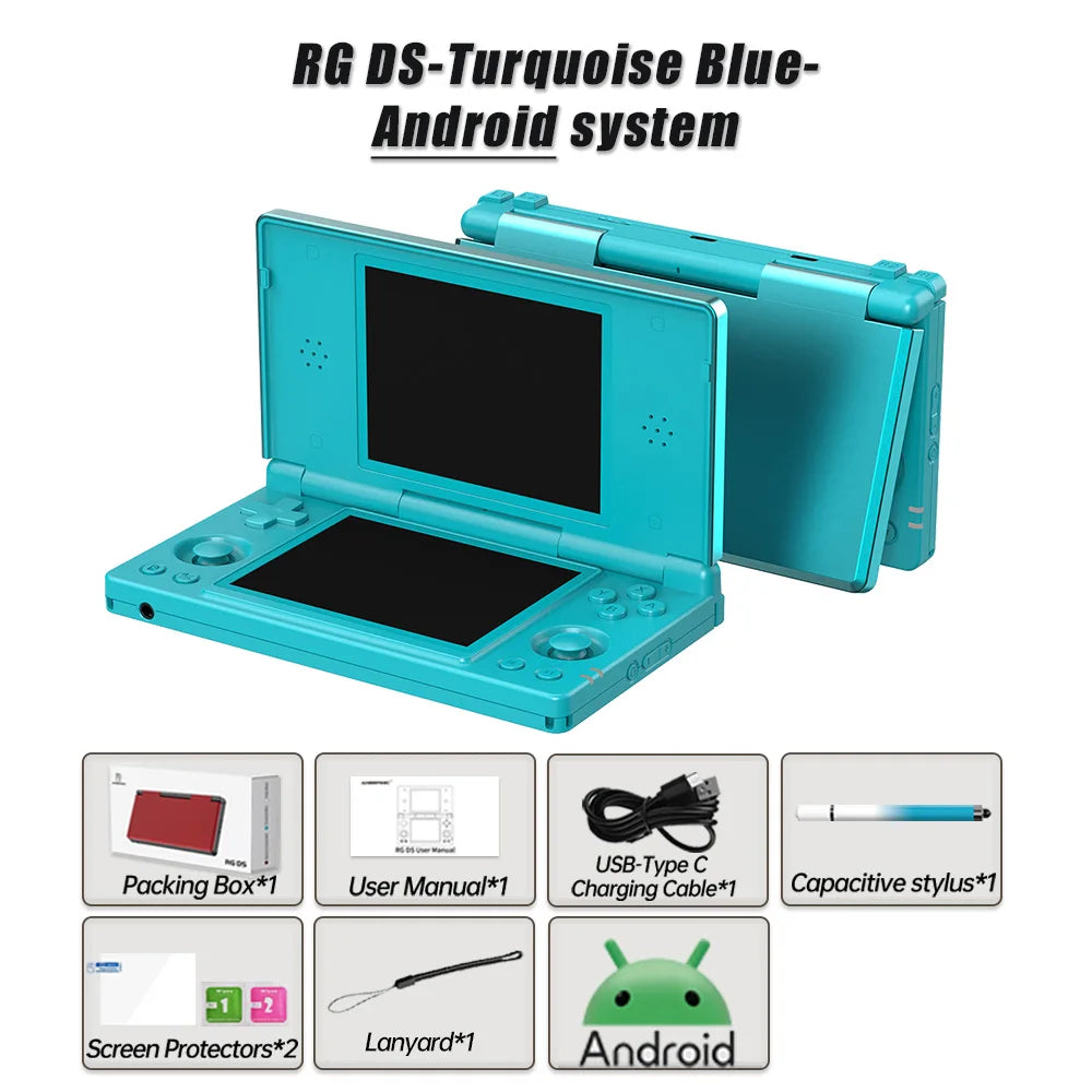 Anbernic RG DS Dual 4.0” IPS Screen Video Game Console Android 14