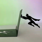 Superhero Bookend – Black Metal Floating Comic Book Holder