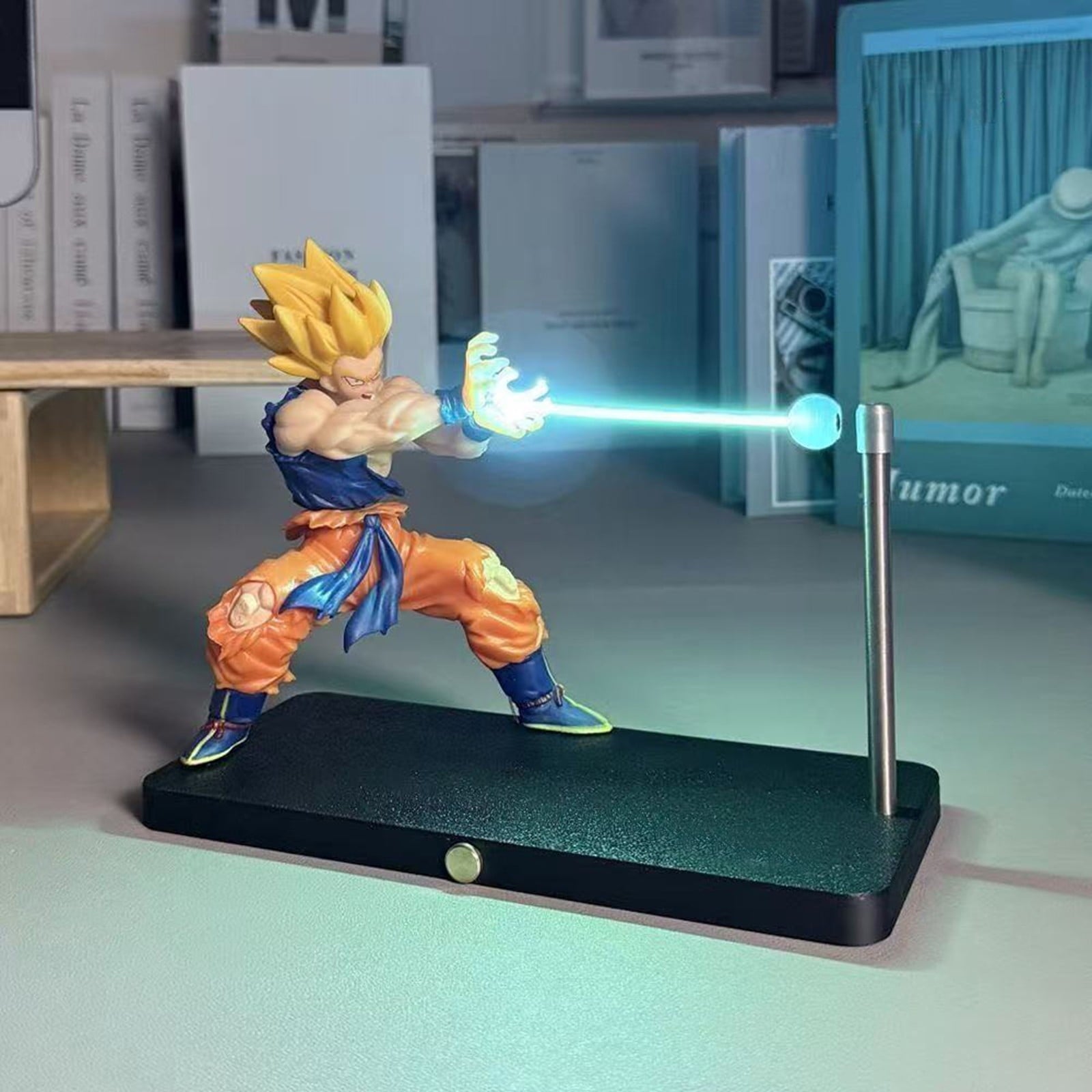 Super Saiyan Goku Kamehameha Wave Magnetic LED Lamp Main image